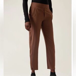 Athleta Brooklyn Ankle Pant Mahogany Brown